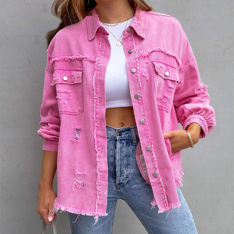 Spijkerjas Dames in Roze