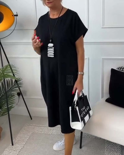 Luchtige Zomerjurk met Zakken – Casual Losvallend Design van Katoen