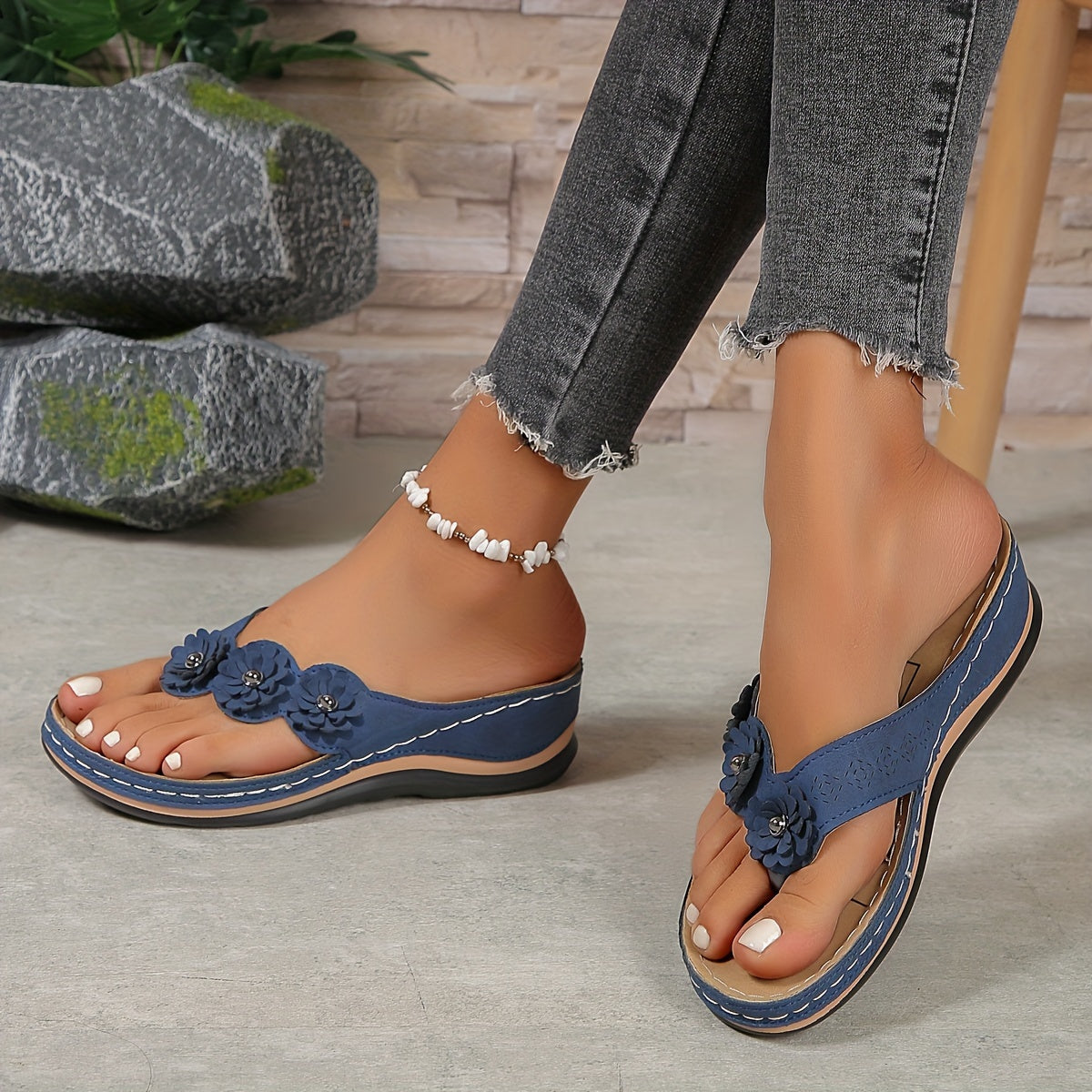 Orthopedische instap sandalen dames met ondersteunend voetbed - foto 11