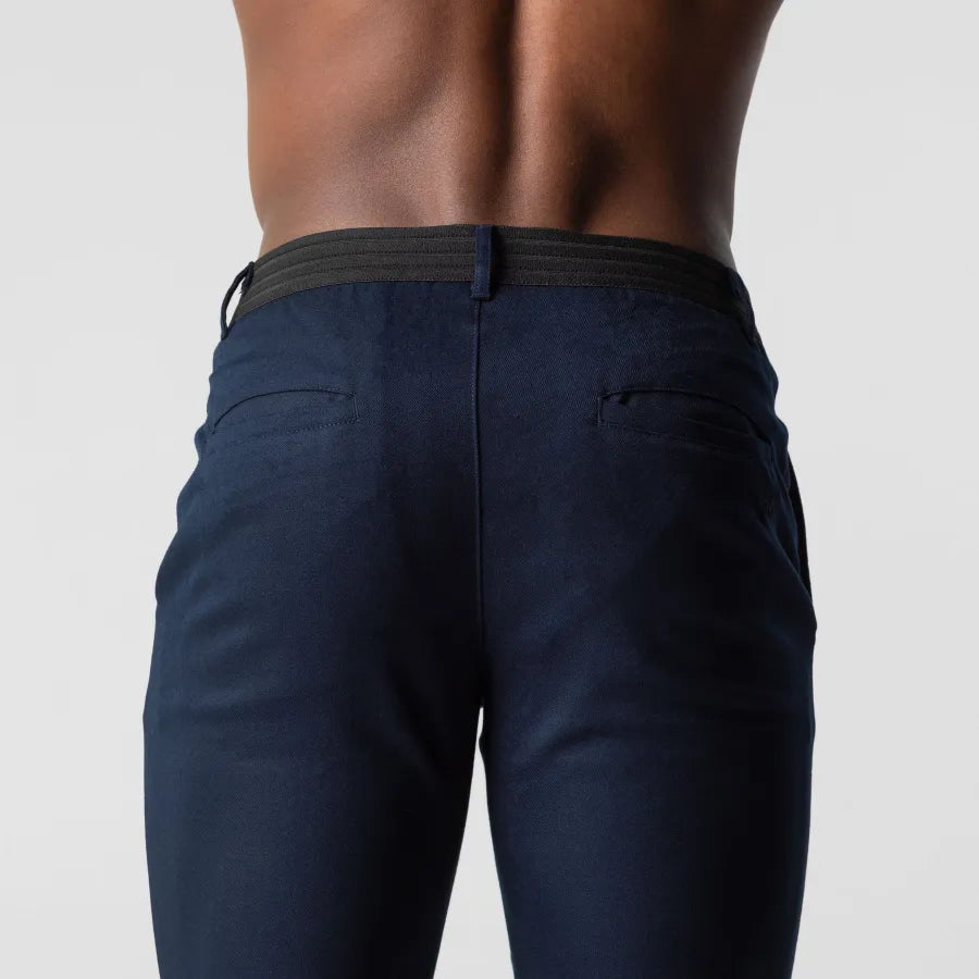 Chino Broek - Heren Slim Fit - Elastische Taille - Stijlvol en Comfortabel