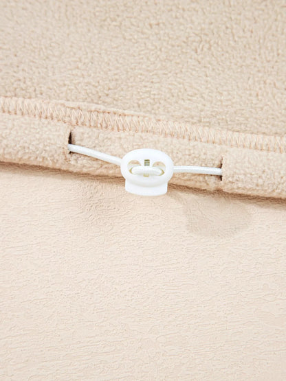 Fleece trui dames met halve rits - detailfoto