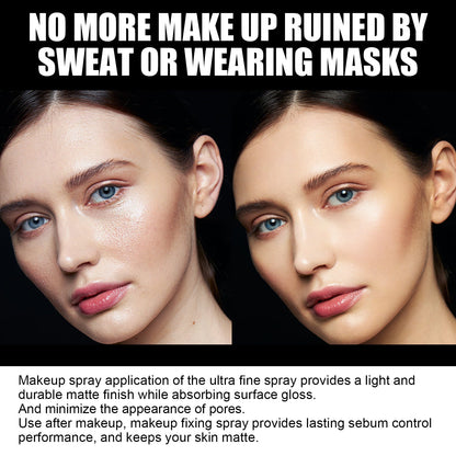 Make-up fixeerspray setting spray matterend voor gezicht 100 ml