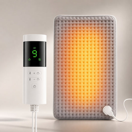 Elektrisch warmtekussen van 60 x 30 cm met bediening en display