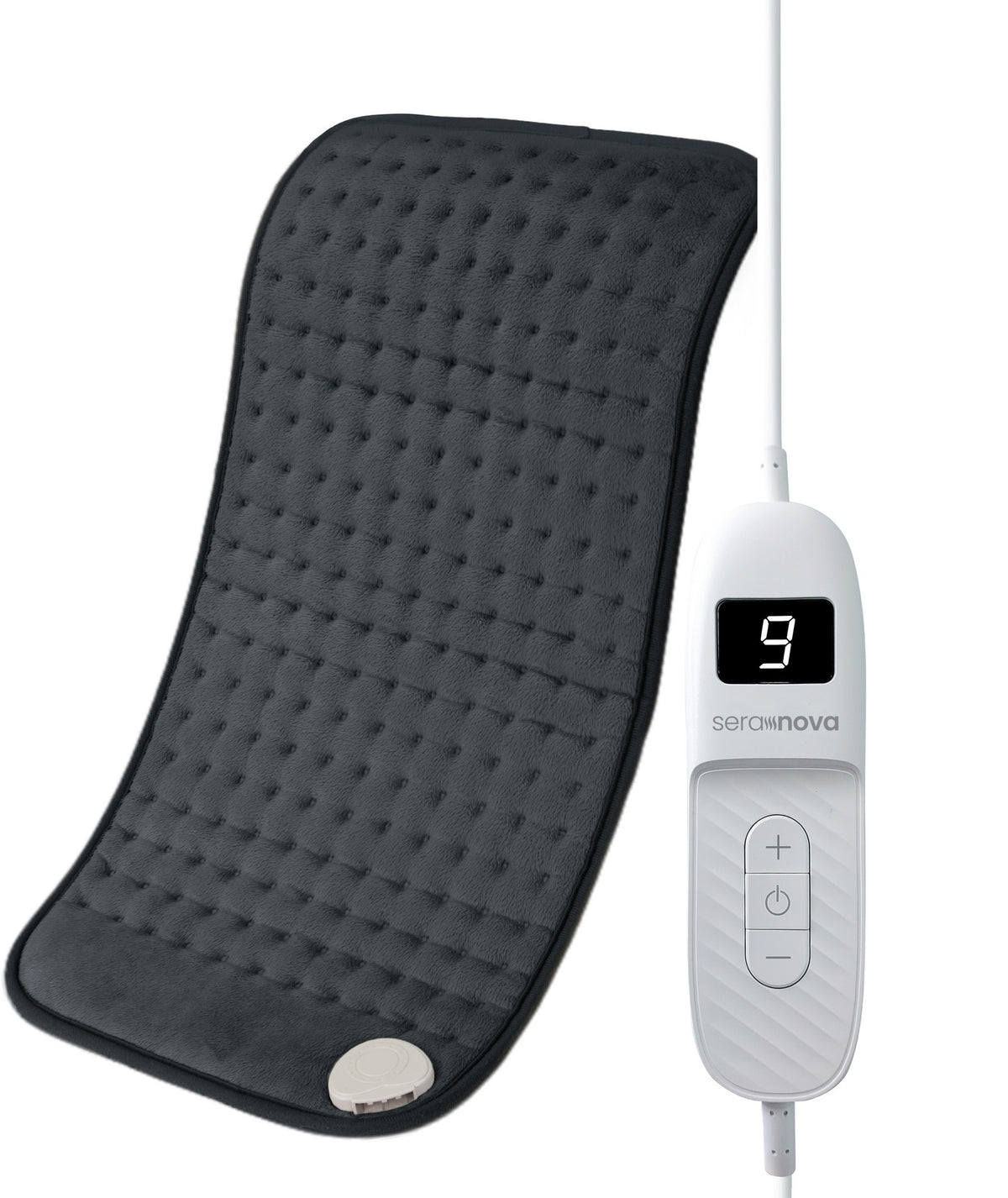 Elektrisch warmtekussen XL van 60 x 30 cm met bediening met display