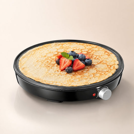 Elektrische crêpemaker van 30 cm met temperatuurregelaar
