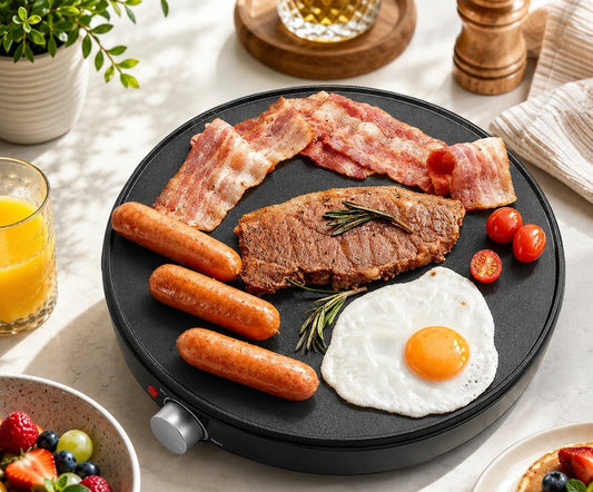 Elektrische crêpemaker van 30 cm met temperatuurregelaar - beeld 2