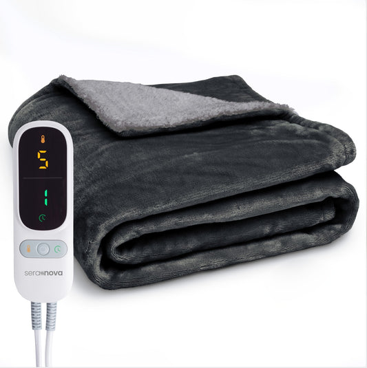 Elektrische deken 160 x 120 cm voor één persoon met extra warmtedraden