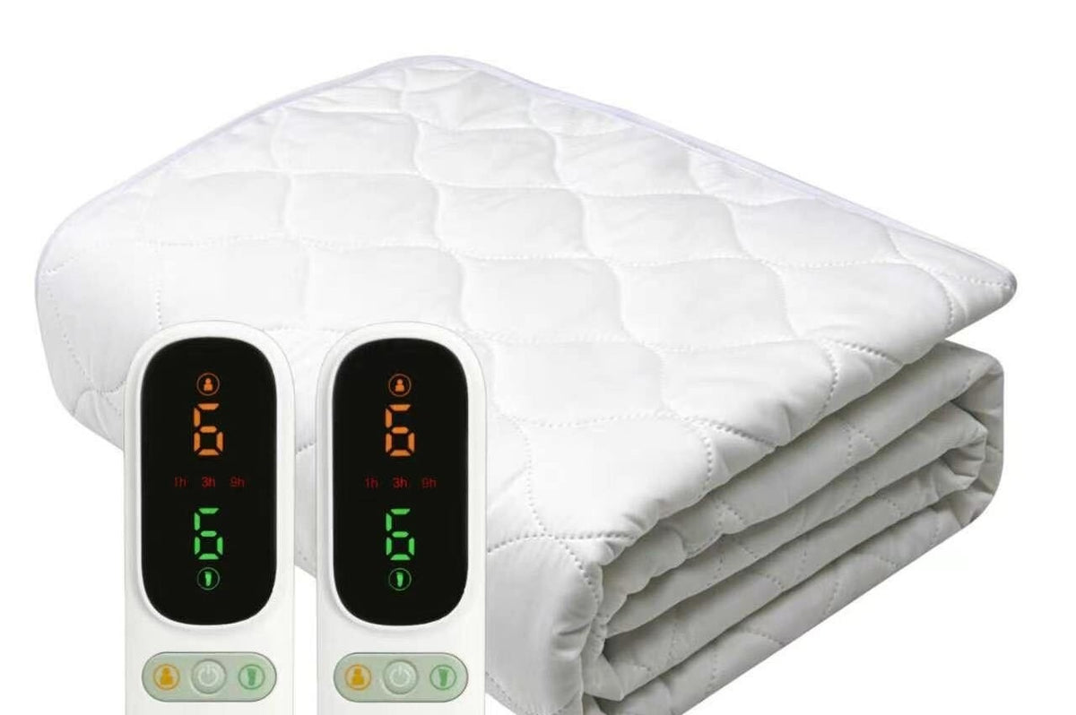 Elektrische onderdeken voor 2 personen van 190 x 140 cm met twee bedieningen