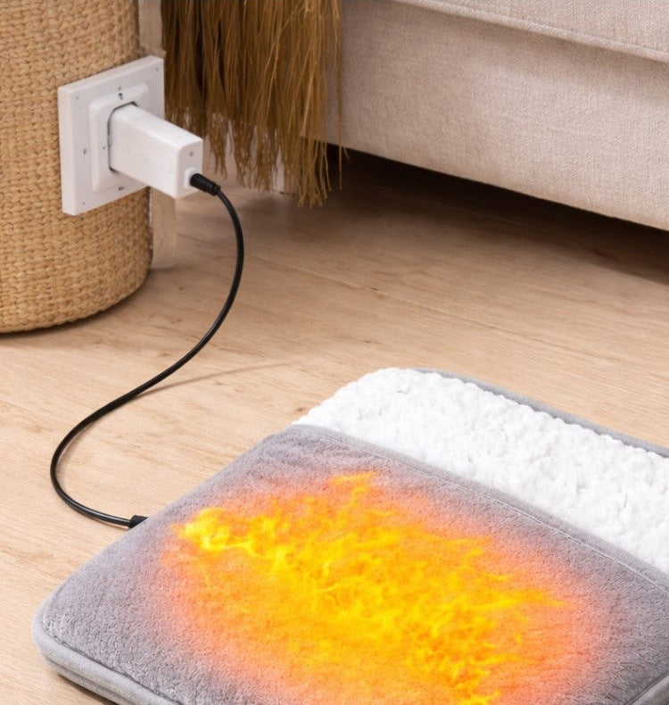Elektrische voetenwarmer van fleece met teddyvoering en USB-kabel - beeld 4