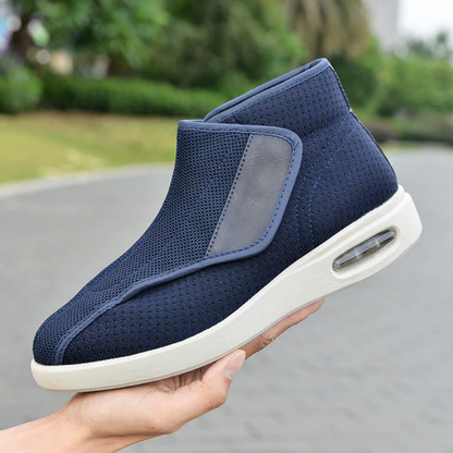 Ergonomische hoge klittenbandschoenen met brede pasvorm