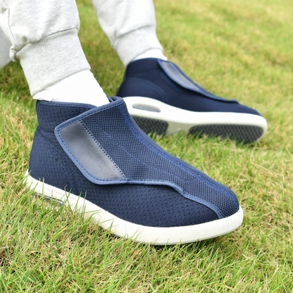 Ergonomische hoge klittenbandschoenen met brede pasvorm