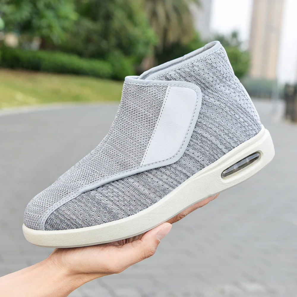 Ergonomische hoge klittenbandschoenen met brede pasvorm