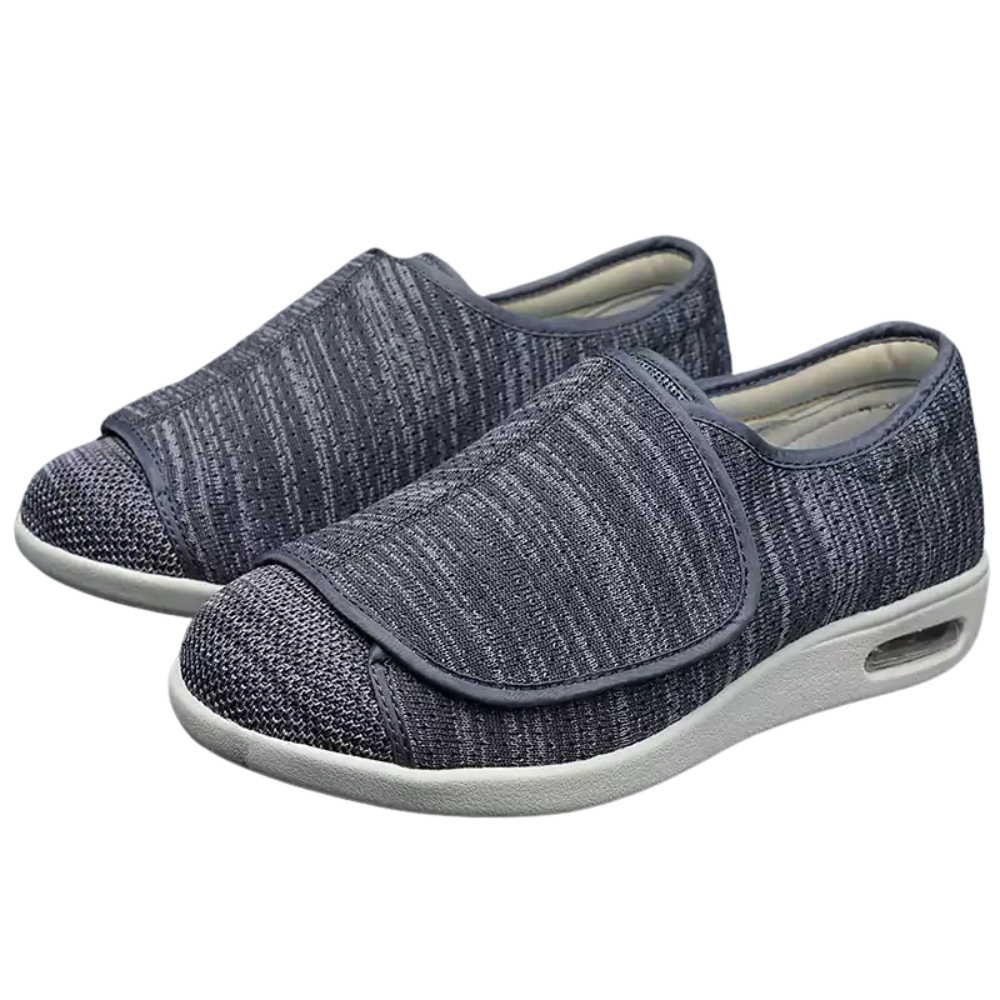 Ergonomische klittenbandschoenen met ruime pasvorm en brede sluiting