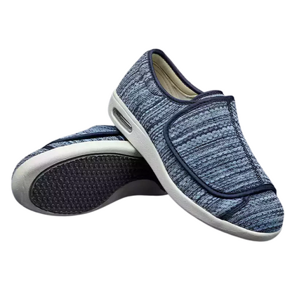 Ergonomische klittenbandschoenen met ruime pasvorm en brede sluiting