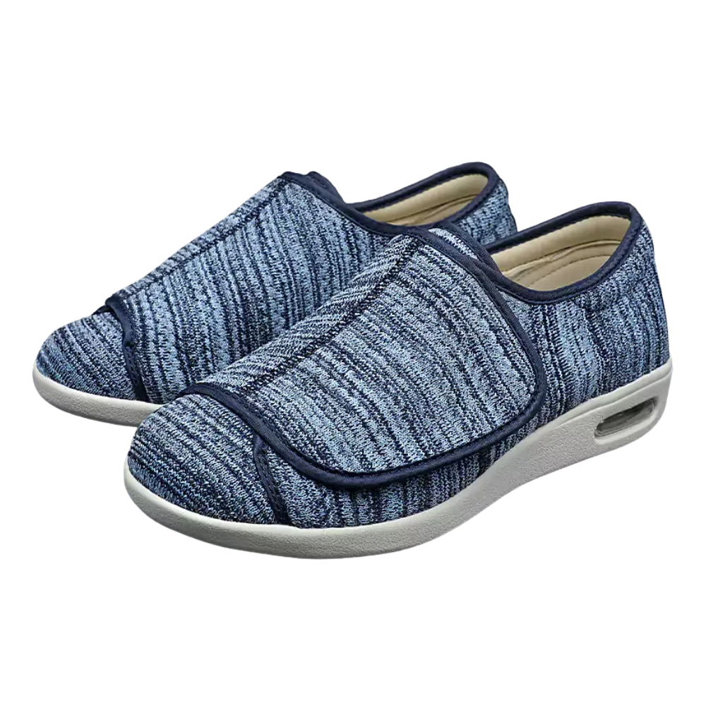 Ergonomische klittenbandschoenen met ruime pasvorm en brede sluiting
