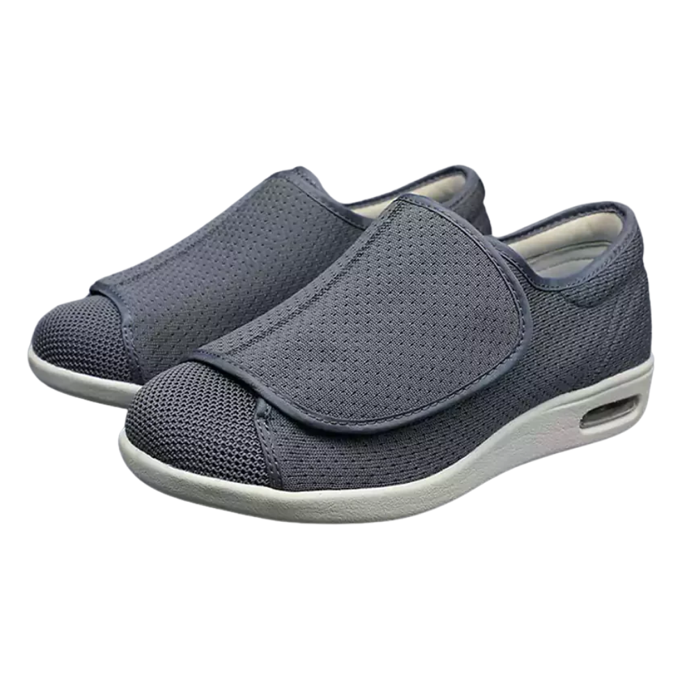 Ergonomische klittenbandschoenen met ruime pasvorm en brede sluiting