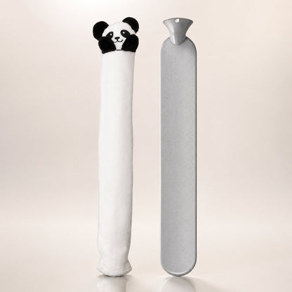 Extra lange warmwaterkruik van 75 cm met pluchen pandahoes