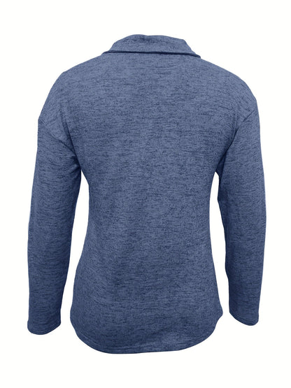 Top met Ritsdetail — Comfortabele Lange Mouwen en Casual Pasvorm