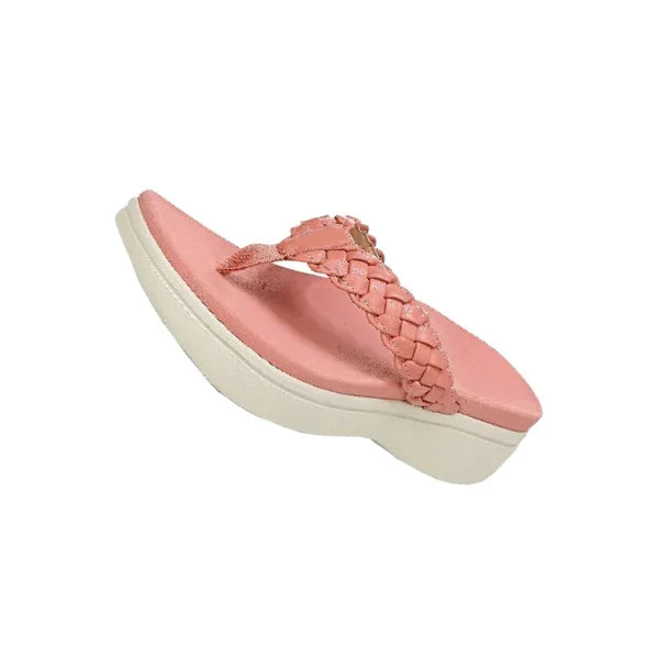 Teenslippers dames met voetboogondersteuning in roze