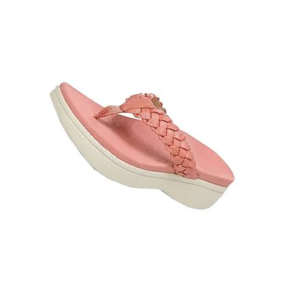 Teenslippers dames met voetboogondersteuning in roze