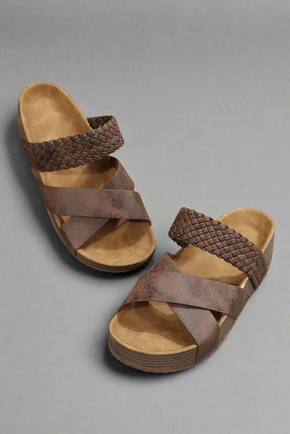 Orthopedische sandalen dames vooraanzicht stabiele pasvorm
