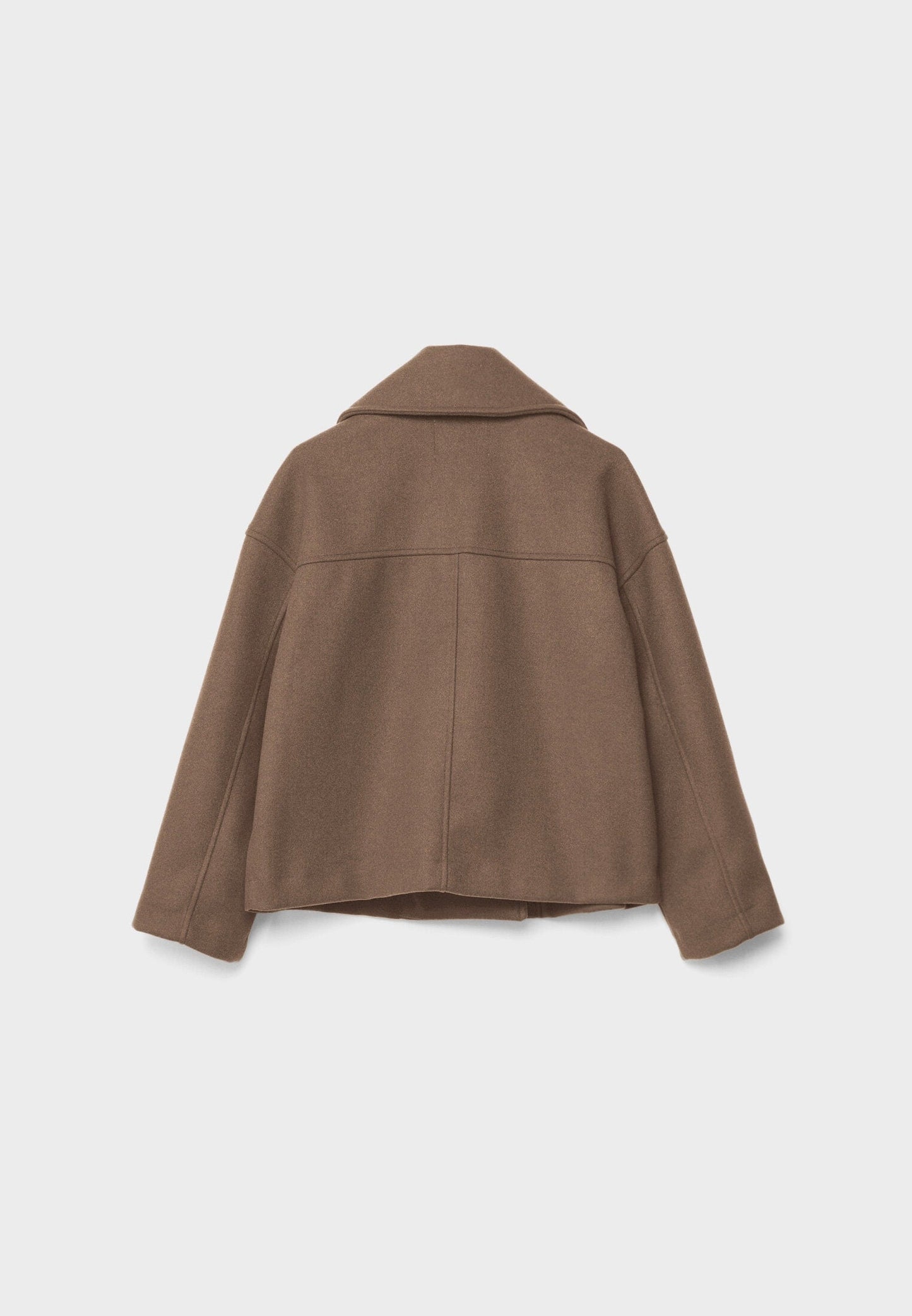 Korean Fashion - Korte Dames Jas met Dubbele Rij Knopen en Tijdloos Design