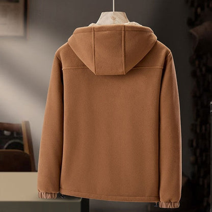 Fleece herenjack met teddyvoering en verstelbare capuchon - beeld 4