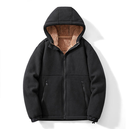 Fleece herenjack met teddyvoering en verstelbare capuchon - beeld 9