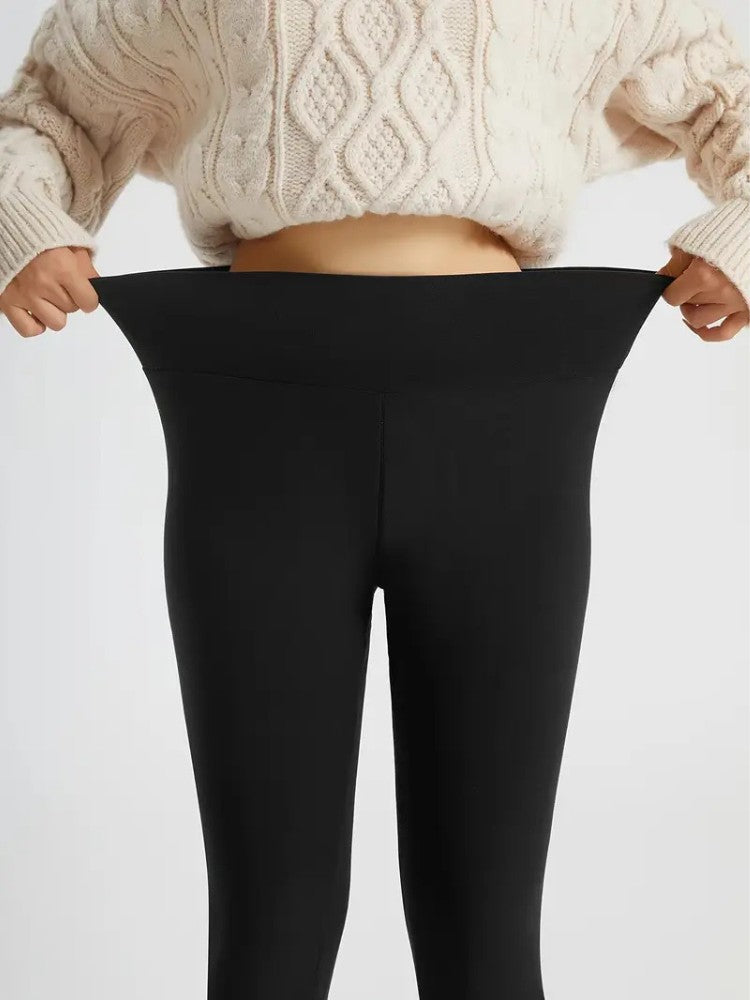 Fleece legging voor dames met teddyvoering en hoge tailleband - beeld 5