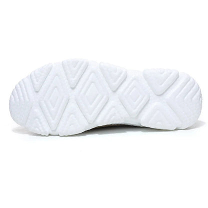 Gebreide instapsneakers voor heren met sokschacht en dikke schuimzool met reliëf - beeld 6