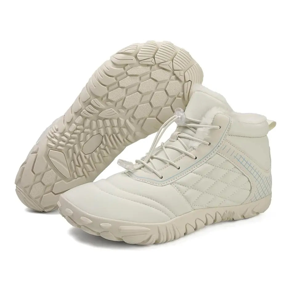 Unisex barefoot winterschoenen met elastische veters en brede neus