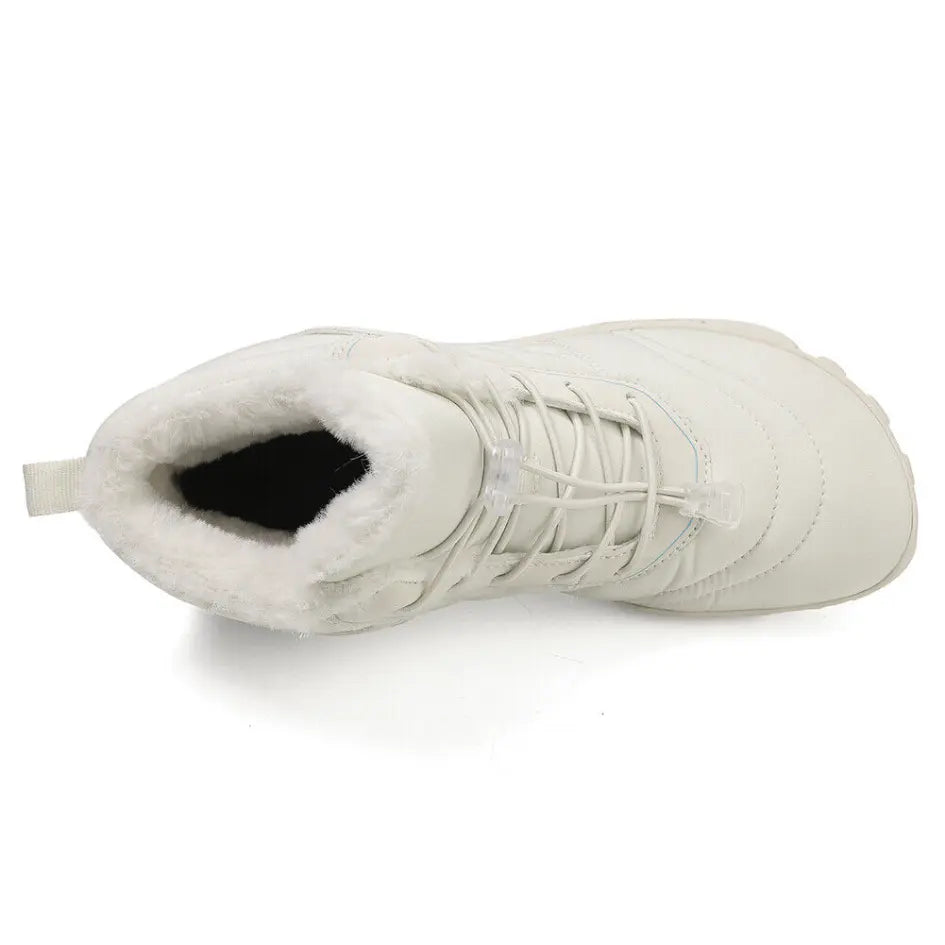 Unisex barefoot winterschoenen met elastische veters en brede neus