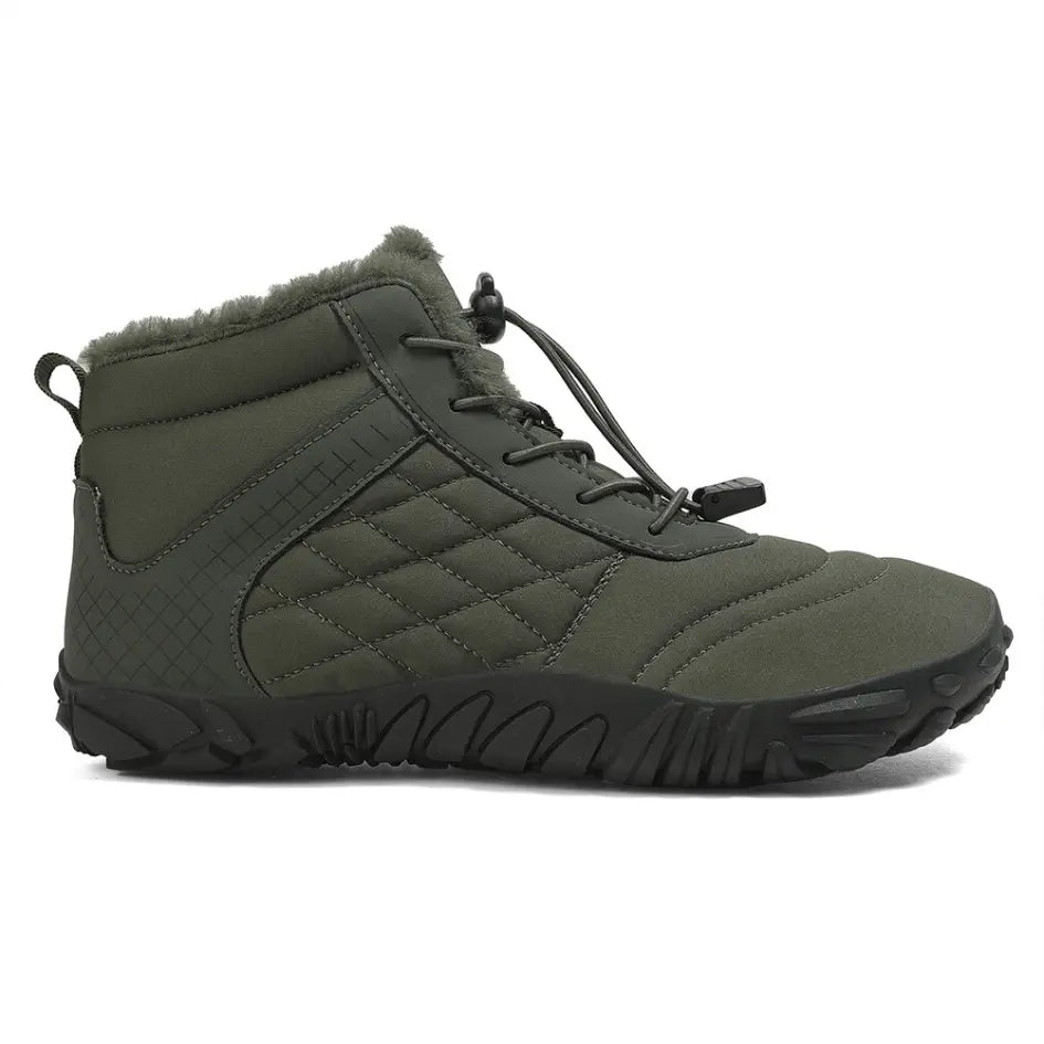 Unisex barefoot winterschoenen met elastische veters en brede neus