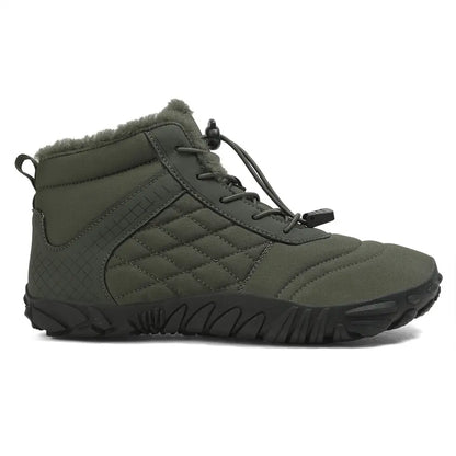 Unisex barefoot winterschoenen met elastische veters en brede neus