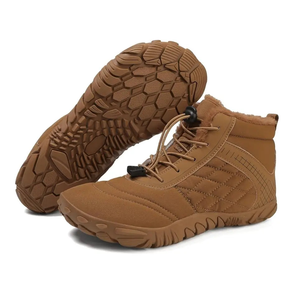 Unisex barefoot winterschoenen met elastische veters en brede neus
