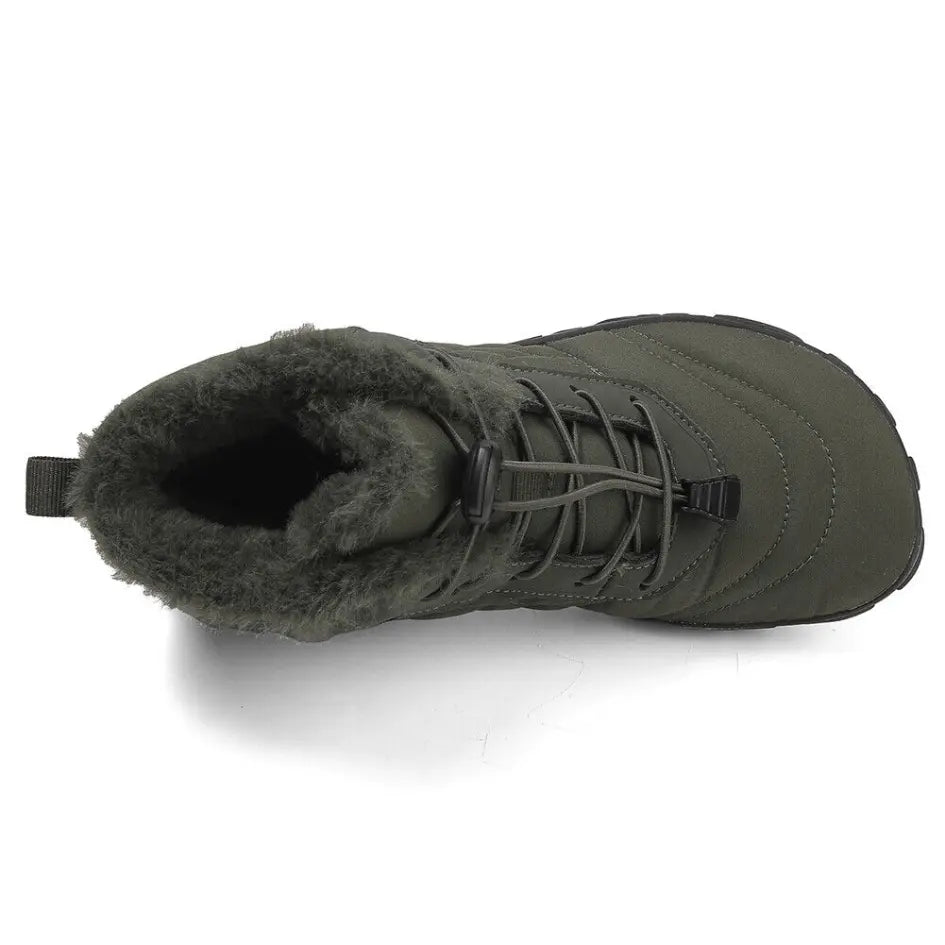 Unisex barefoot winterschoenen met elastische veters en brede neus