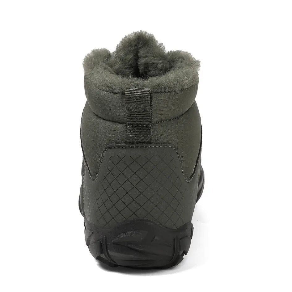 Unisex barefoot winterschoenen met elastische veters en brede neus