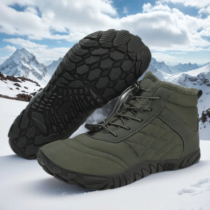 Unisex barefoot winterschoenen met elastische veters en brede neus