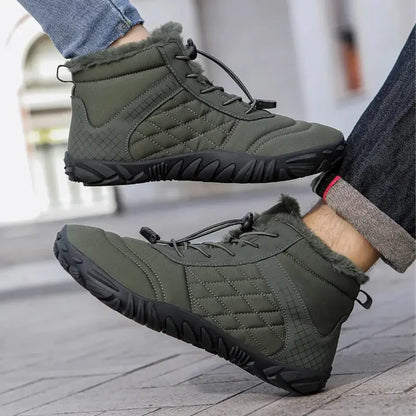 Unisex barefoot winterschoenen met elastische veters en brede neus