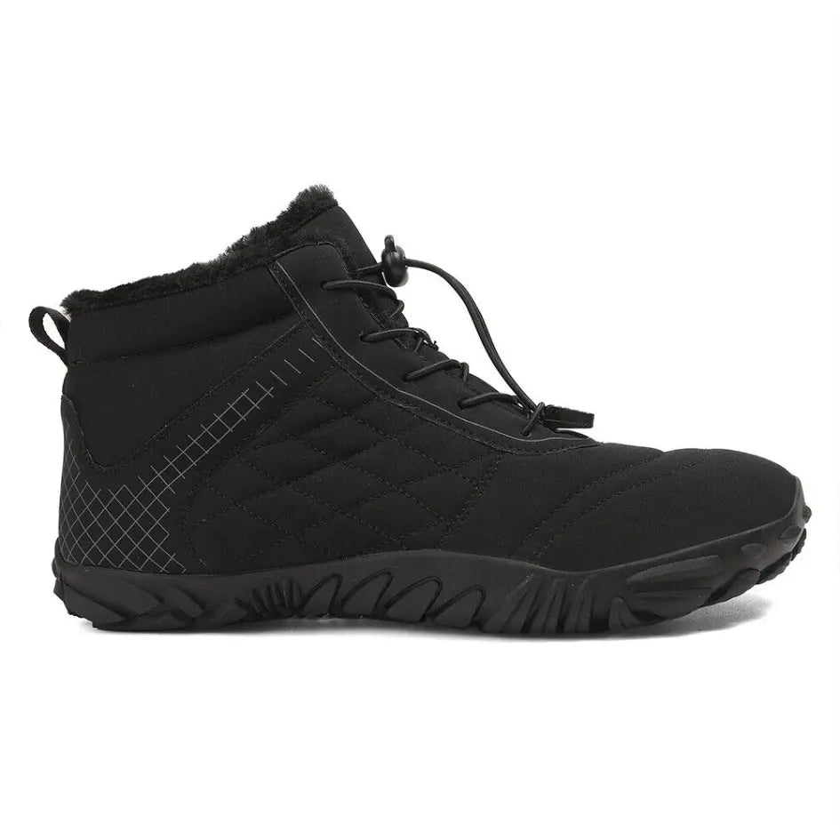 Unisex barefoot winterschoenen met elastische veters en brede neus