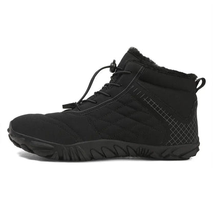 Unisex barefoot winterschoenen met elastische veters en brede neus