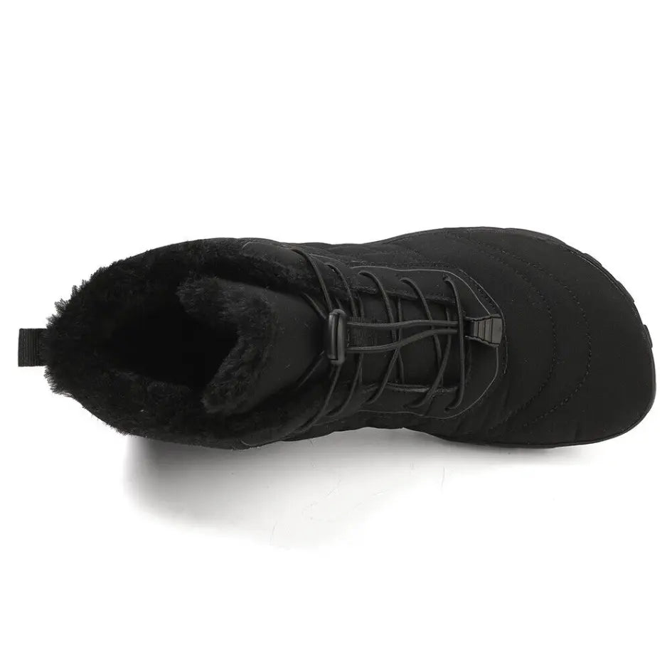 Unisex barefoot winterschoenen met elastische veters en brede neus