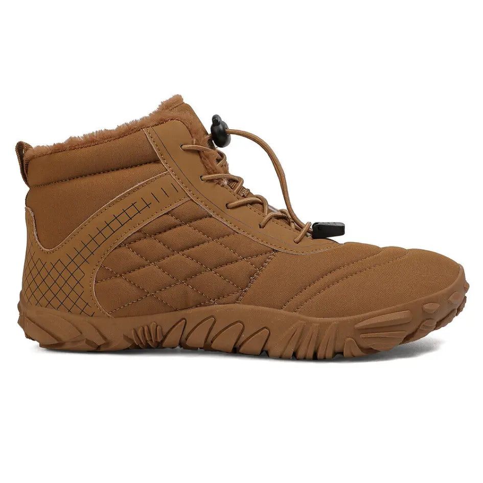 Unisex barefoot winterschoenen met elastische veters en brede neus