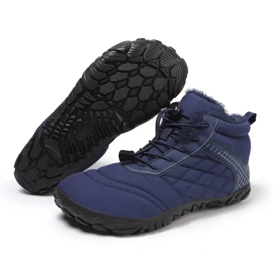 Unisex barefoot winterschoenen met elastische veters en brede neus