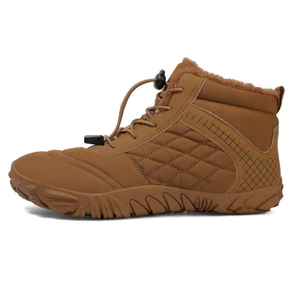 Unisex barefoot winterschoenen met elastische veters en brede neus