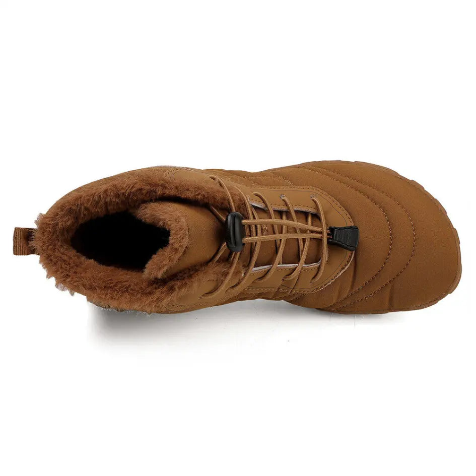 Unisex barefoot winterschoenen met elastische veters en brede neus