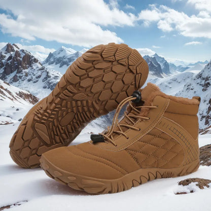 Unisex barefoot winterschoenen met elastische veters en brede neus