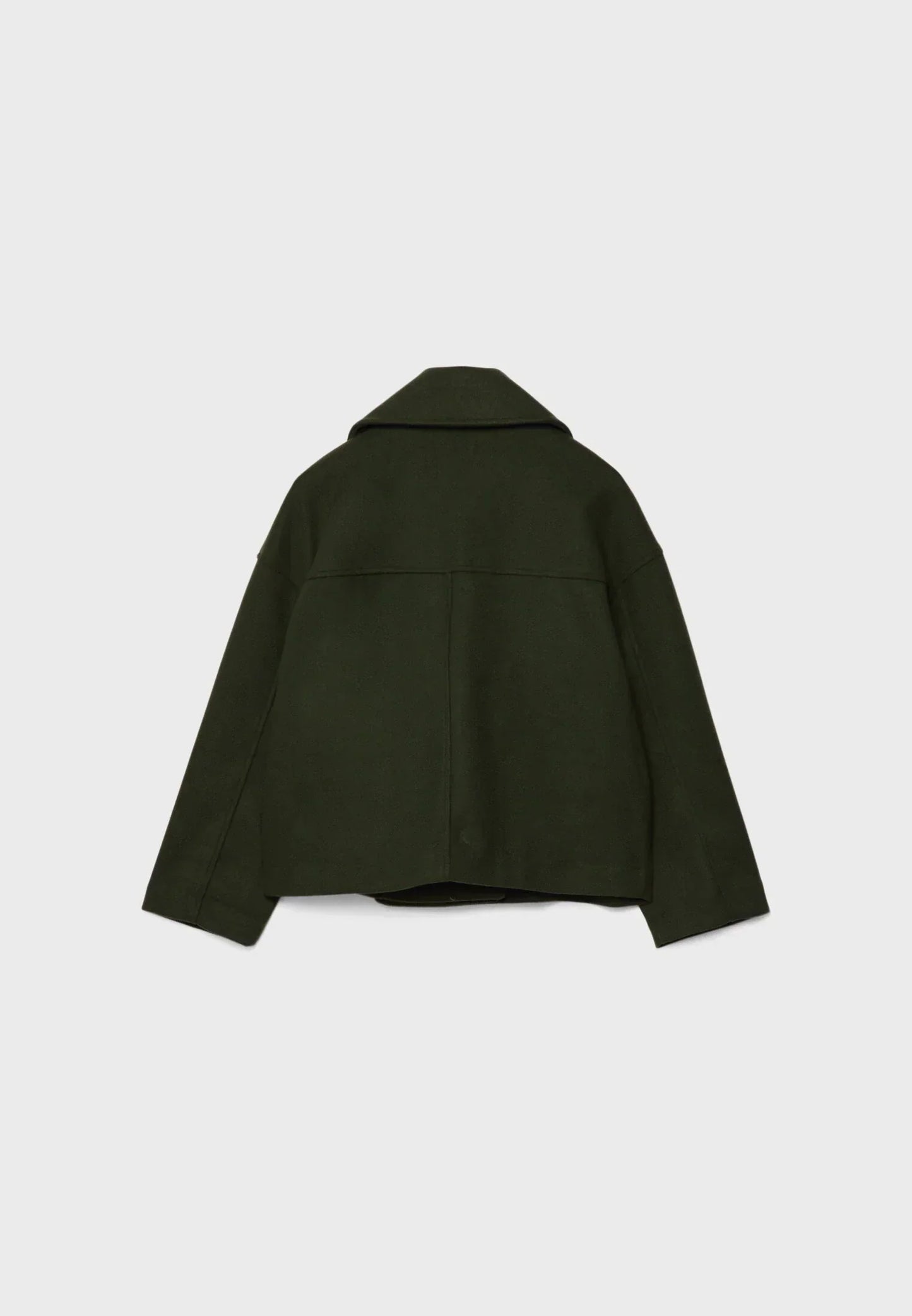 Korean Fashion - Korte Dames Jas met Dubbele Rij Knopen en Tijdloos Design