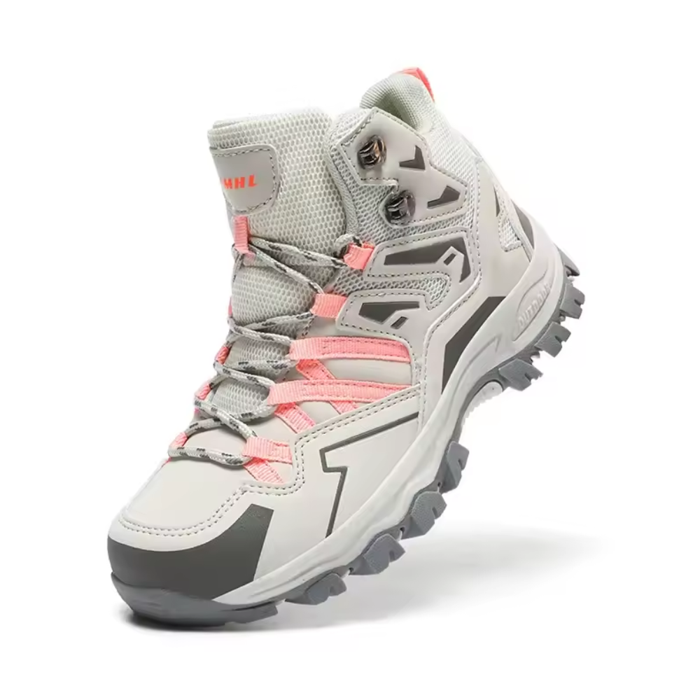Halfhoge wandelschoenen voor dames en heren met profielzool