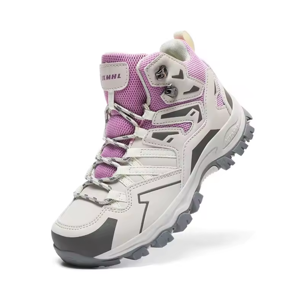 Halfhoge wandelschoenen voor dames en heren met profielzool